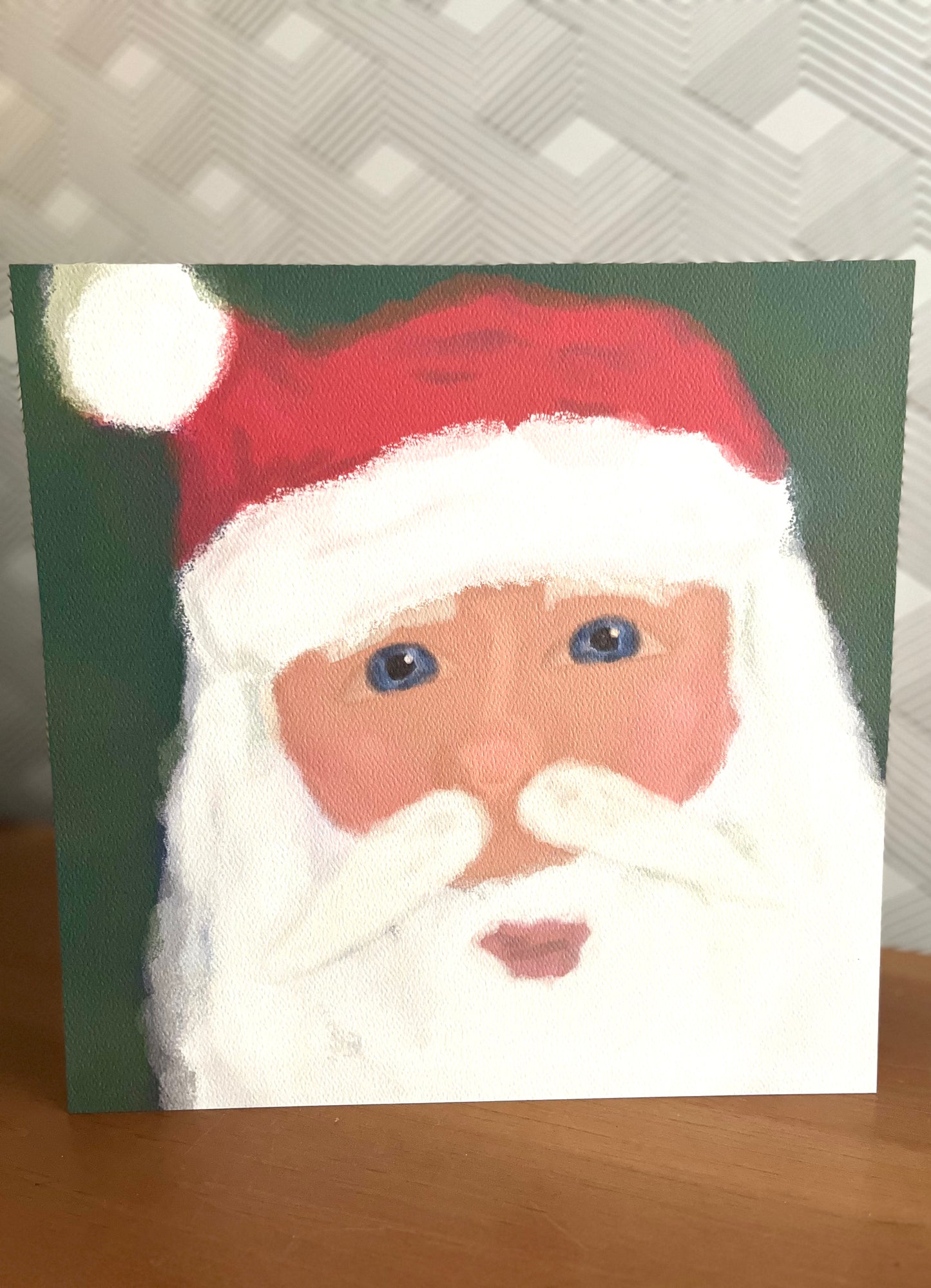 10”x10” Santa Art Print