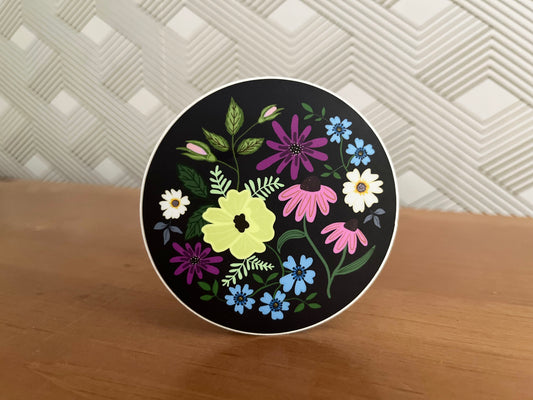 Circle Floral Sticker