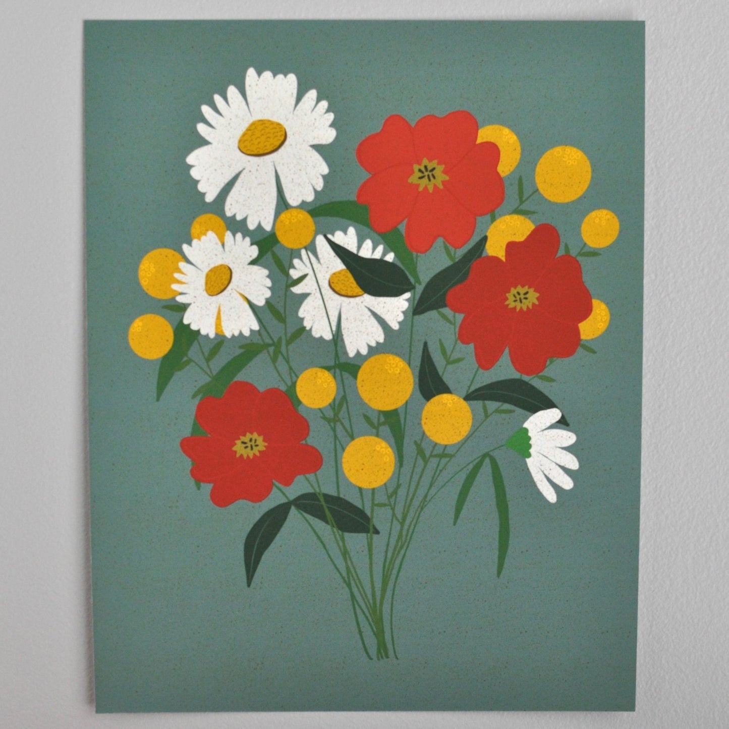 Vintage Bouquet Giclee Art Print 8” x 10”