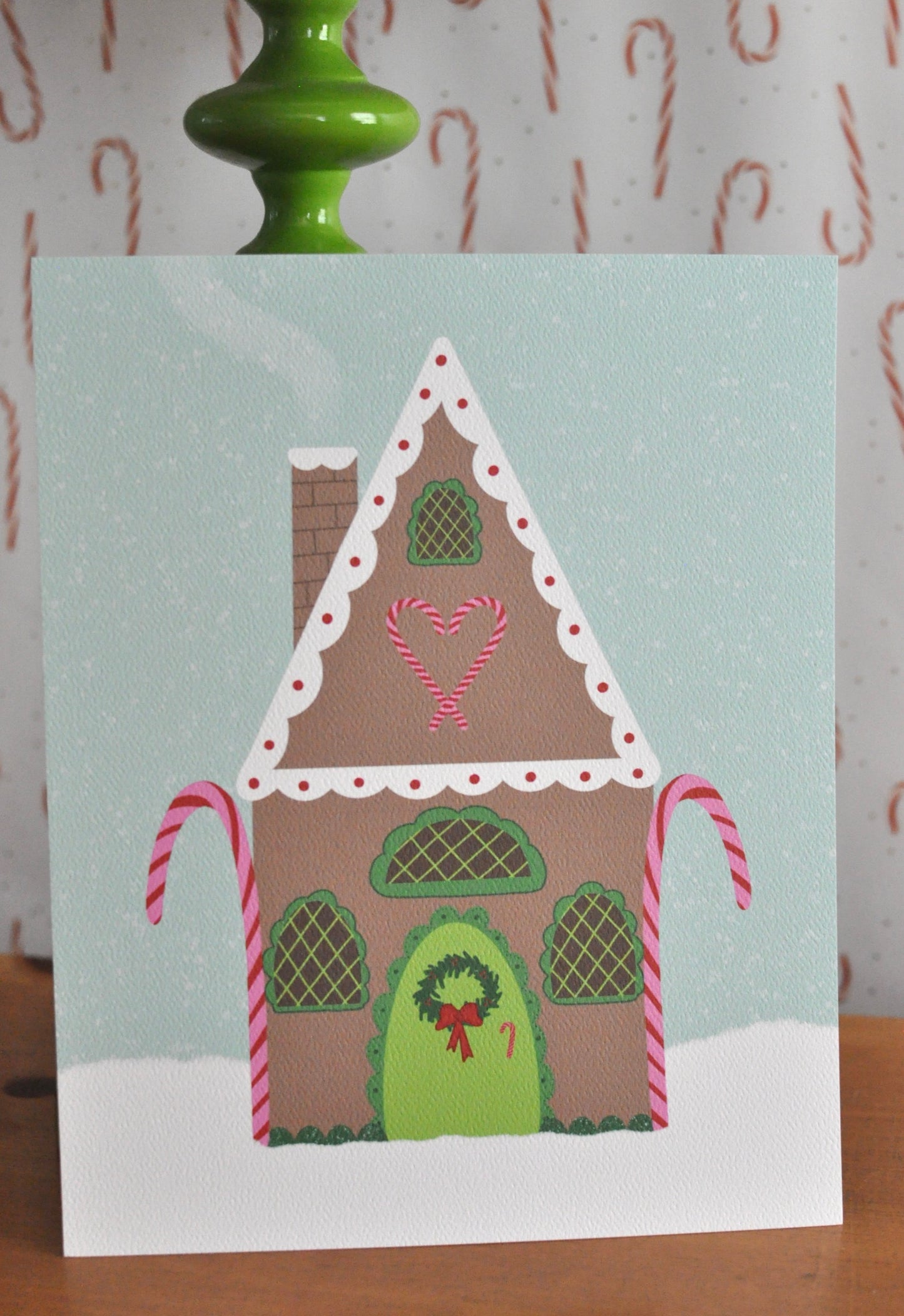 Gingerbread Cottage Art Print 8” x 10”