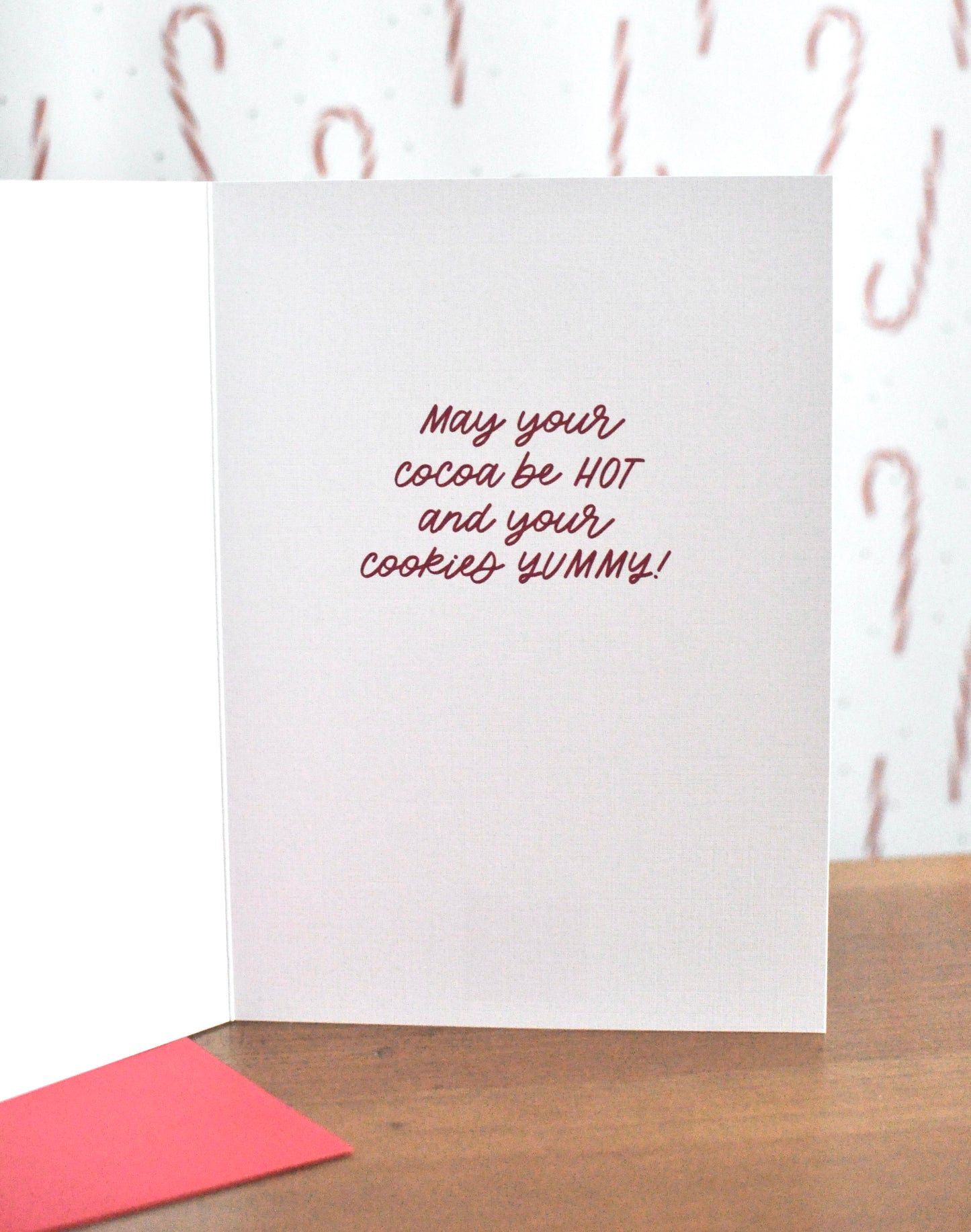 Hot Cocoa 5”x7” Greeting Card with envelope