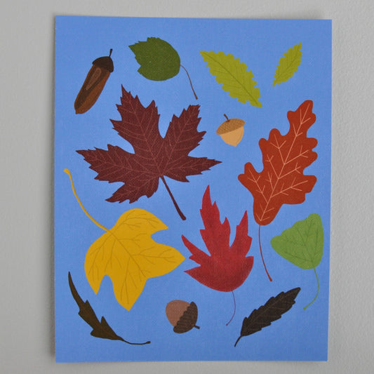 Fall Collage Giclee Art Print 8” x 10”